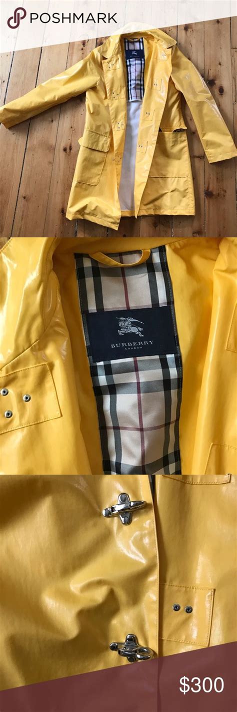 burberry yellow rain jacket